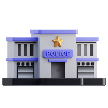 Estación de policía  3D Icon