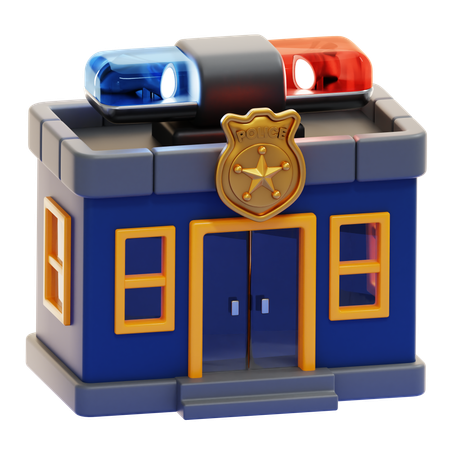 Estación de policía  3D Icon