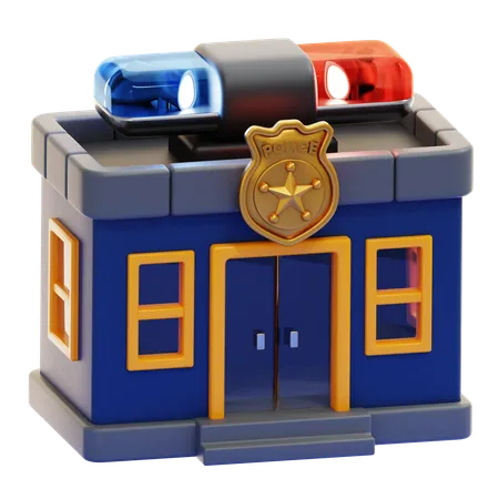 Estación de policía  3D Icon