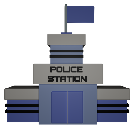 Estación de policía  3D Icon