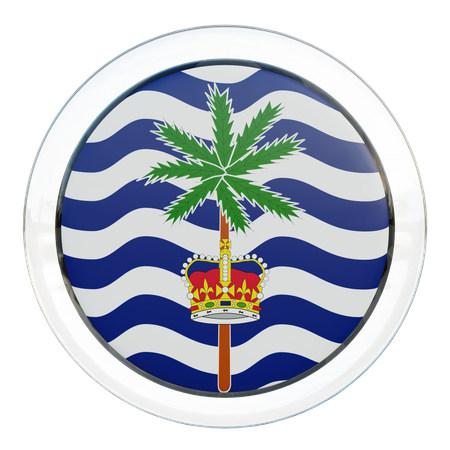 Vidrio de bandera del Comisionado del Territorio Británico del Océano Índico  3D Flag