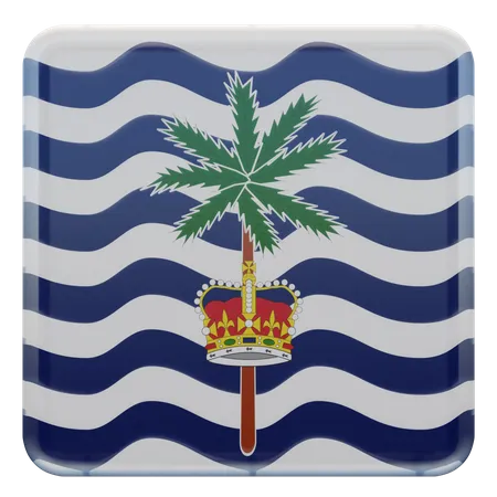 Bandeira quadrada do Comissário do Território Britânico do Oceano Índico  3D Icon