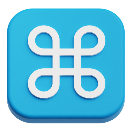 Command Key  3D Icon