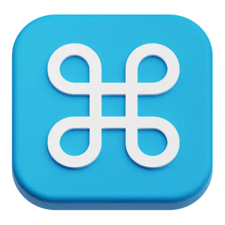 Command Key  3D Icon