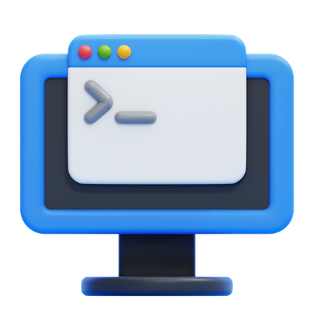 Command Line  3D Icon