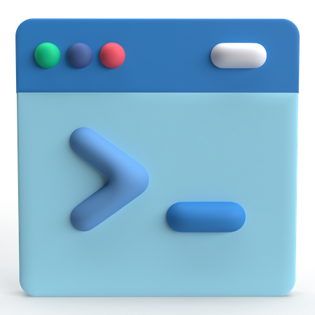 Command Line  3D Icon