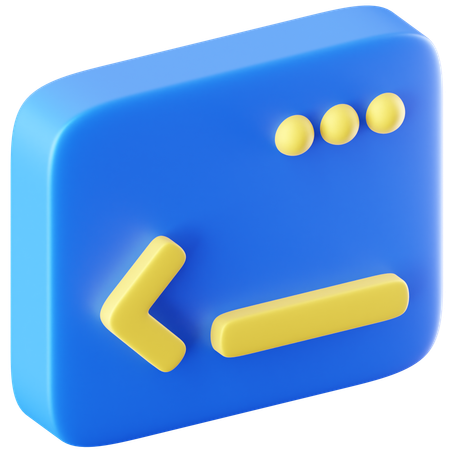 Command Line  3D Icon