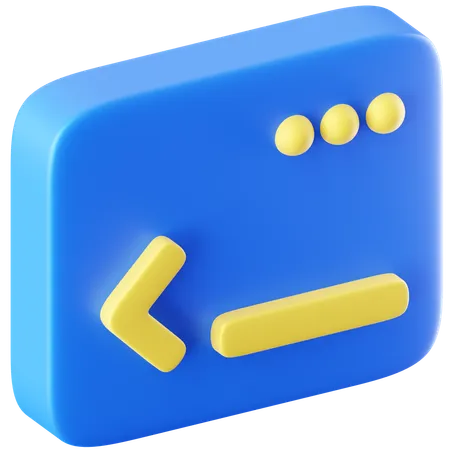 Command Line  3D Icon