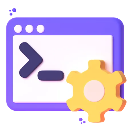 Command Line  3D Icon