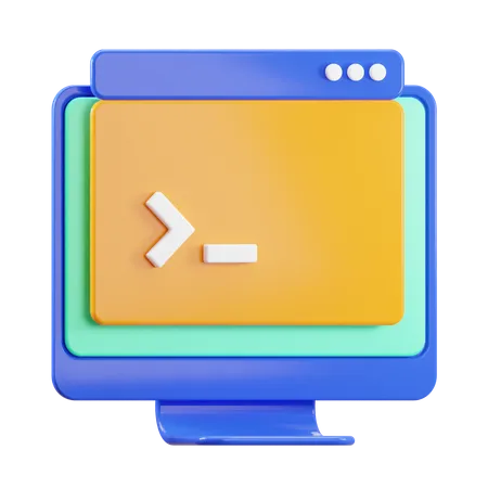 Command Line  3D Icon