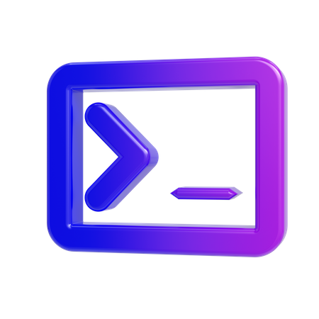 Command prompt  3D Icon