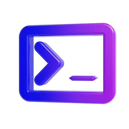 Command prompt  3D Icon