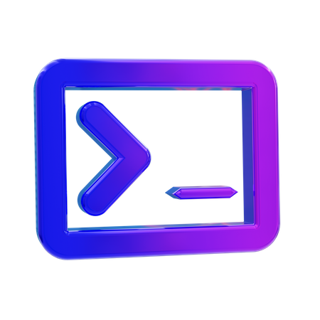 Command prompt  3D Icon