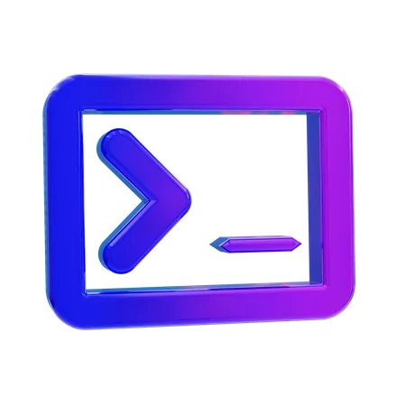 Command prompt  3D Icon