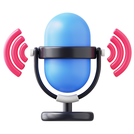 Commande vocale  3D Icon