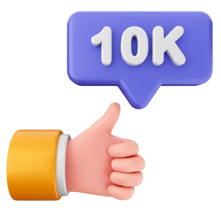 Comme 10 K  3D Icon