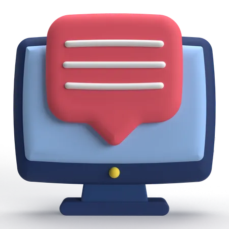 논평  3D Icon