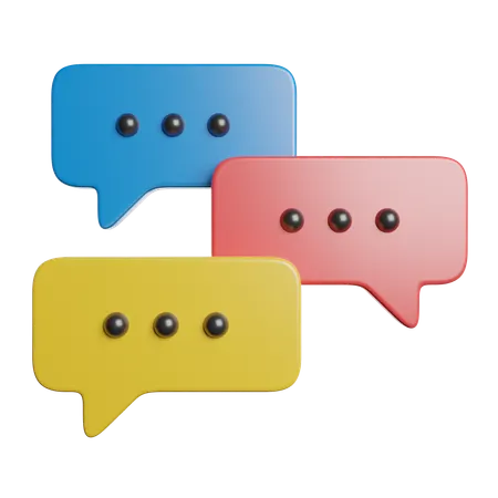 Comment  3D Icon