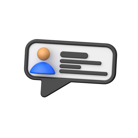 Comment  3D Icon