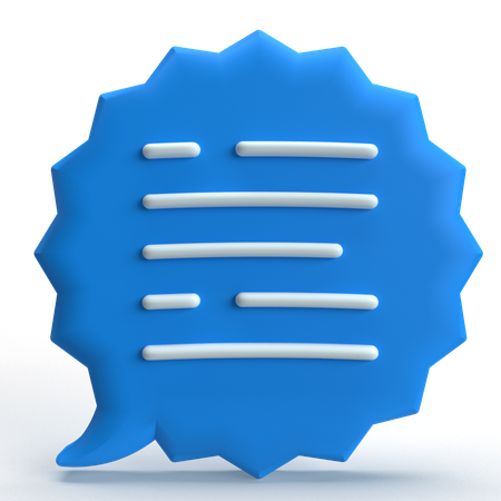 Comment  3D Icon