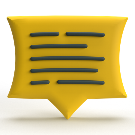 Comment  3D Icon