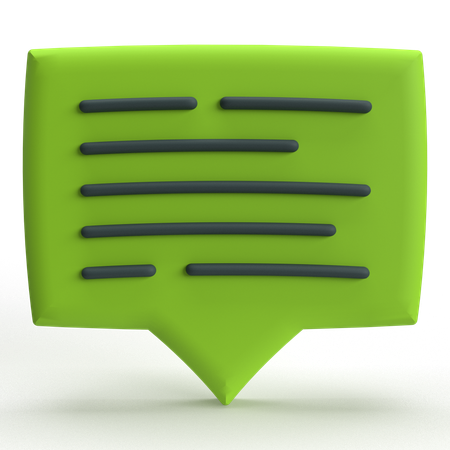Comment  3D Icon