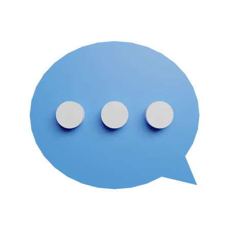 Comment Chat Social Media Message Inbox 3D Illustration