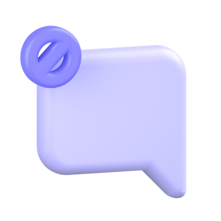 Comment Alt Block  3D Icon