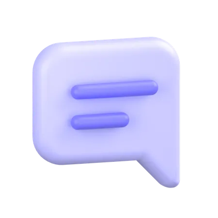 Comment Alt Lines  3D Icon