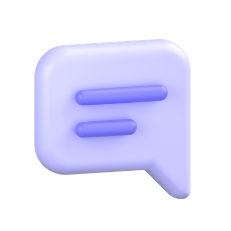 Comment Alt Lines  3D Icon