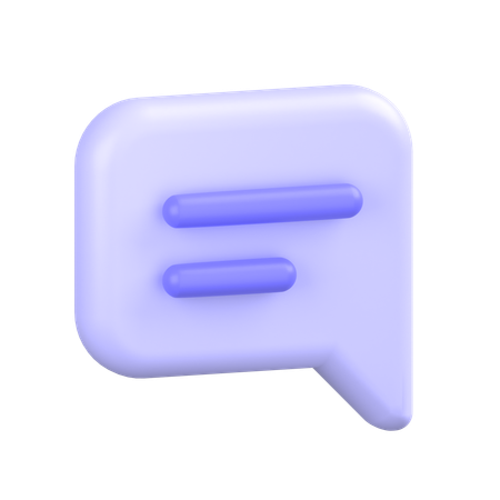 Comment Alt Lines  3D Icon