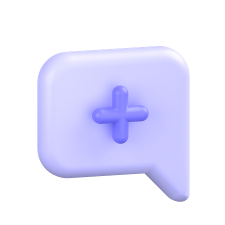 Comment Alt Plus  3D Icon