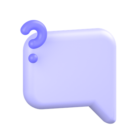 Comment Alt Question  3D Icon