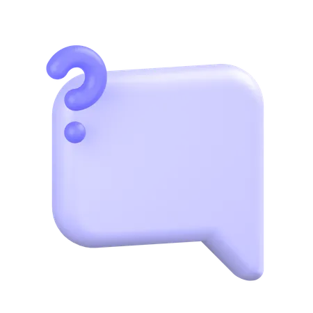 Comment Alt Question  3D Icon