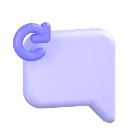 Comment Alt Redo  3D Icon