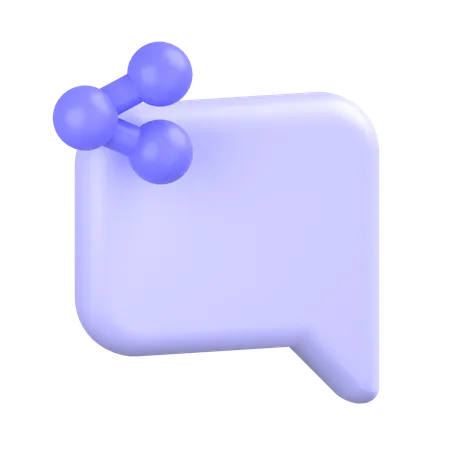 Comment Alt Share  3D Icon