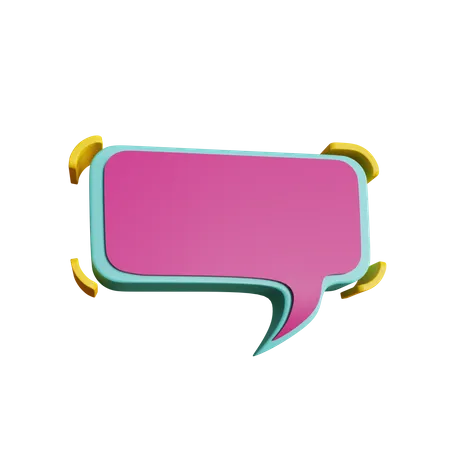 Comment Box  3D Sticker