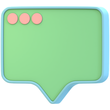 Comment Bubble  3D Icon