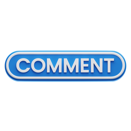 Comment Button  3D Icon