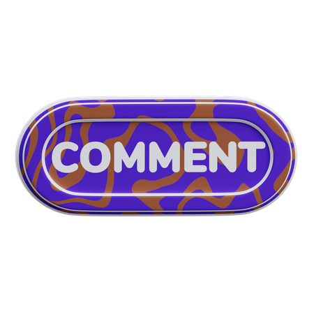 Comment Button  3D Icon