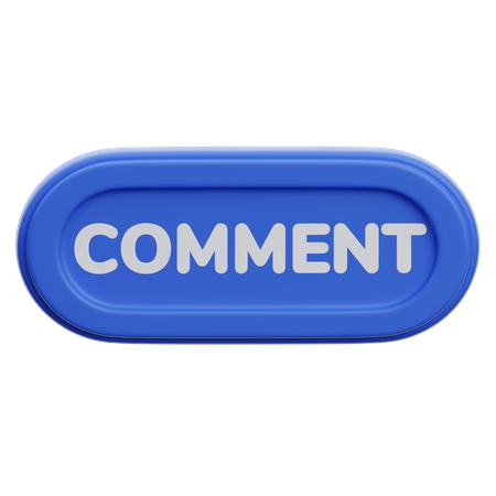 Comment Button  3D Icon