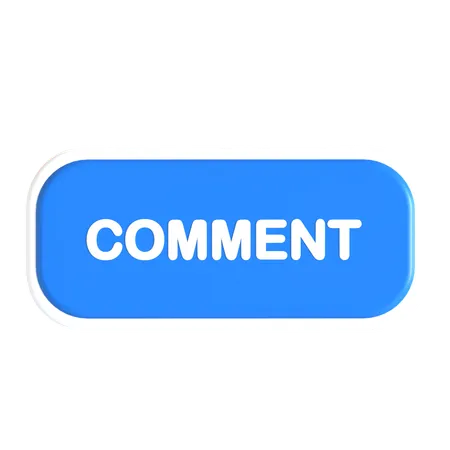 Comment Button  3D Icon