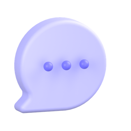 Comment Dots  3D Icon