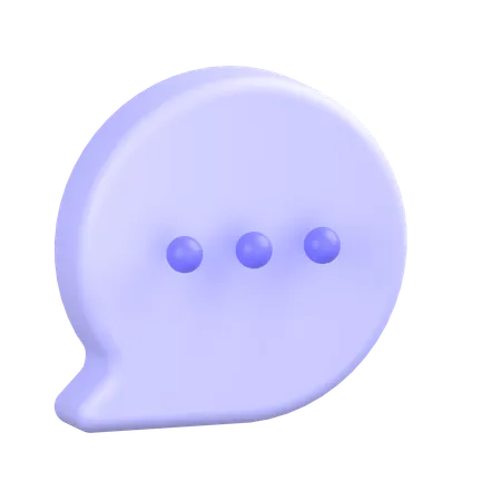 Comment Dots  3D Icon