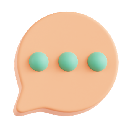 Comment Dots  3D Icon