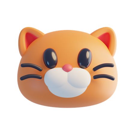 Tête de chat  3D Icon