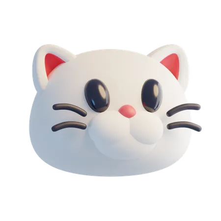 Tête de chat  3D Icon