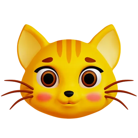 Tête de chat  3D Icon