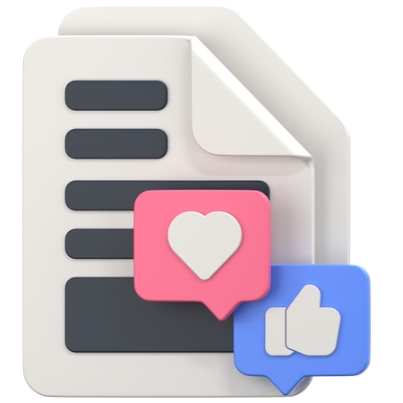 Comment File  3D Icon