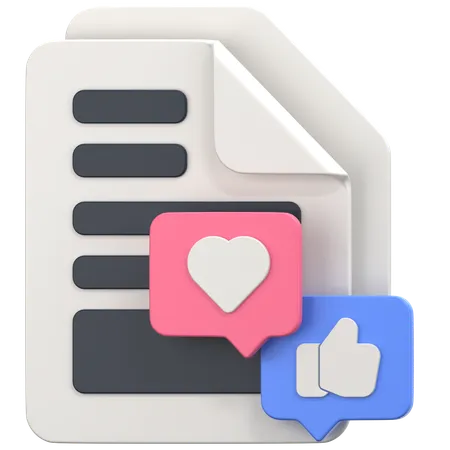 Comment File  3D Icon